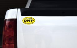 Yellow Oval Denali National Park Sticker