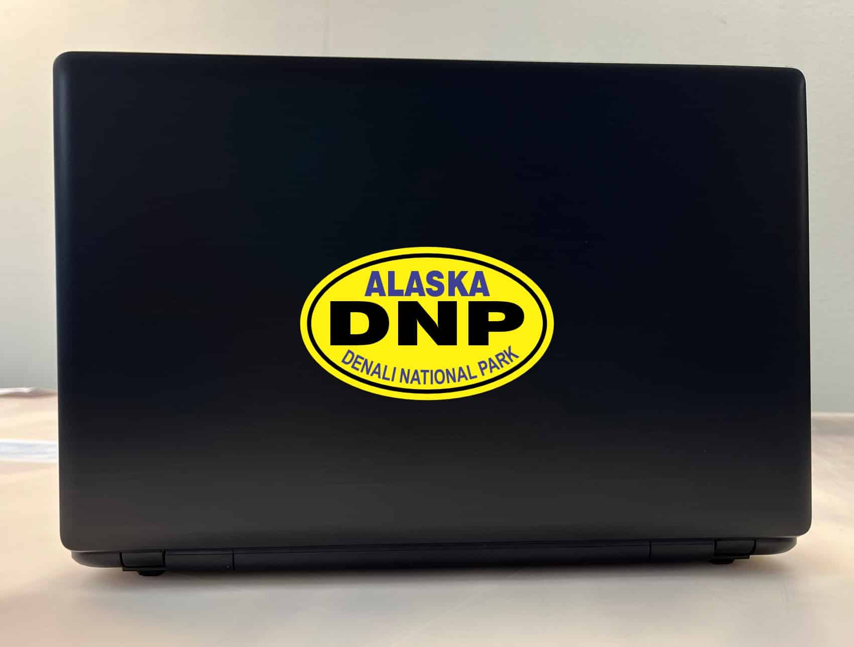 5in x 3in Yellow Oval Denali National Park Sticker - Image 4