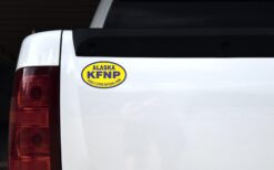 Yellow Oval Kenai Fjords National Park Sticker
