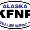 Oval Kenai Fjords National Park Sticker