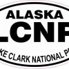 Oval Lake Clark National Park Sticker