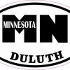 Oval Duluth Minnesota Sticker