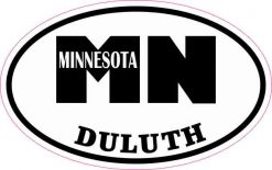 Oval Duluth Minnesota Sticker