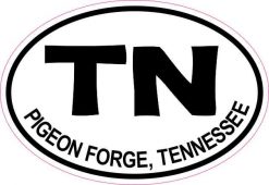 Oval Pigeon Forge Tennessee Sticker