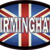 Oval UK Flag Birmingham Sticker