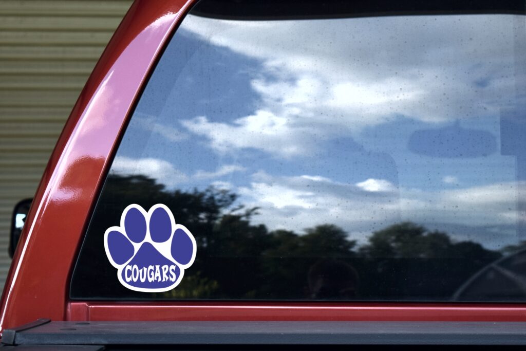 Cougar Mascot Stickers