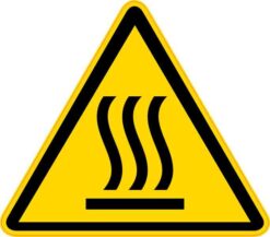 Hot Surface Symbol Sticker