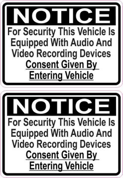 Audio and Video Recording Stickers