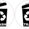 Recycling Trash Stickers