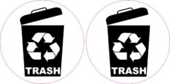 Recycling Trash Stickers