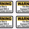 Bike GPS Tracking Stickers
