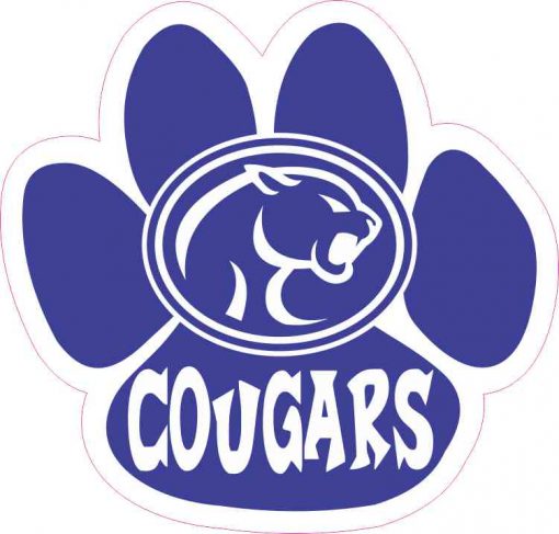 Mascot Emblem Cougar Paw Sticker