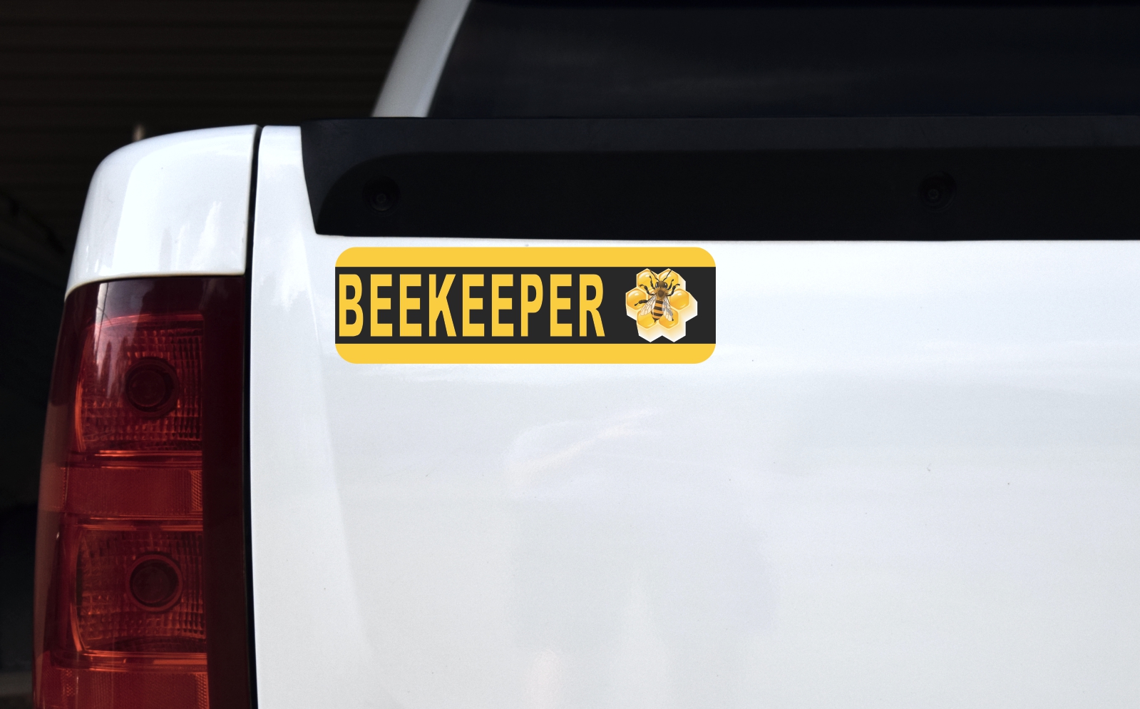 Black and Yellow Beekeeper Bumper Sticker