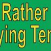 I'd Rather Be Playing Tennis Bumper Sticker