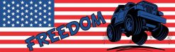 Off-Roading Freedom American Flag Magnet