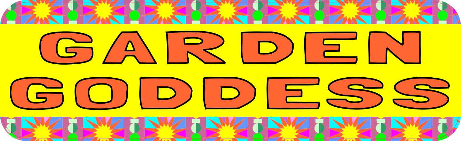 Garden Goddess Bumper Sticker