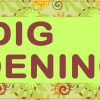 I Dig Gardening Bumper Sticker