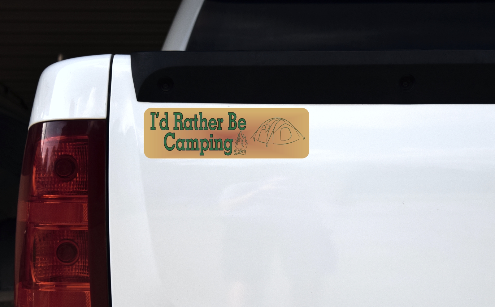 I'd Rather Be Camping Magnet