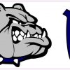 Love Blue Bulldog Bumper Sticker