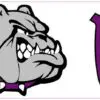 Love Purple Bulldog Bumper Sticker