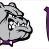 10in x 3in Love Purple Bulldog Magnet