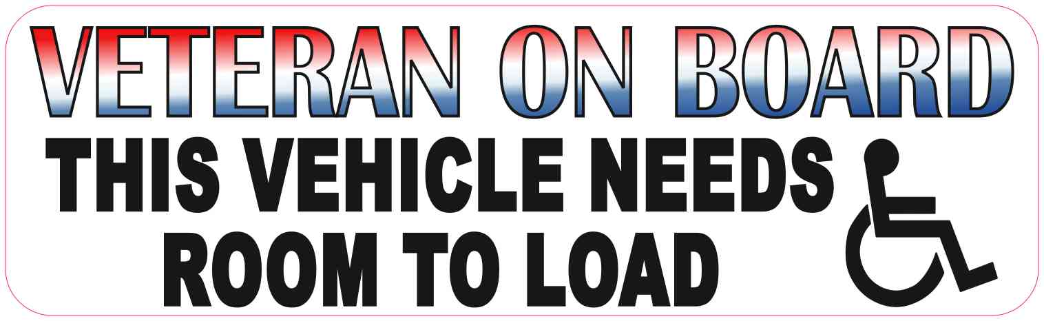 Veteran Vehicle Needs Room to Load Magnet