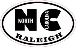 Oval NC Raleigh North Carolina Sticker