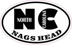 Oval NC Nags Head North Carolina Sticker