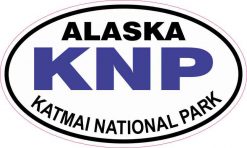 Oval KNP Katmai National Park Sticker