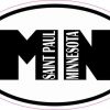 Oval MN Saint Paul Minnesota Sticker