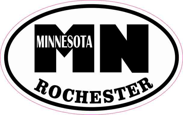Oval MN Rochester Minnesota Sticker