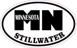 Oval MN Stillwater Minnesota Sticker