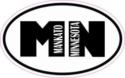 Oval Mankato Minnesota Sticker