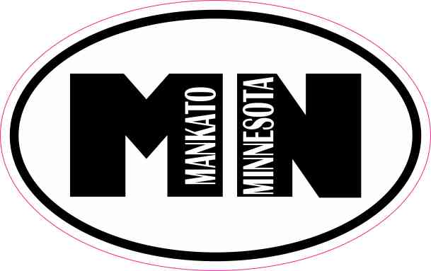 Oval Mankato Minnesota Sticker