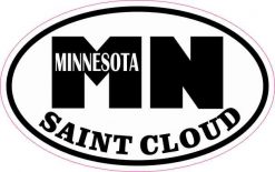 Oval MN Saint Cloud Minnesota Sticker