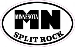 Oval MN Split Rock Minnesota Sticker
