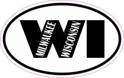 Oval Milwaukee Wisconsin Sticker