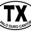 Oval Palo Duro Canyon Sticker