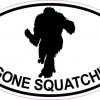 Oval Gone Squatchin Sticker