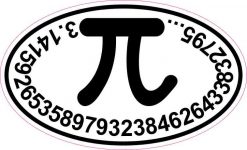Oval Pi Sticker
