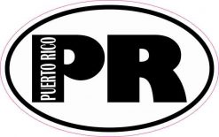Oval Puerto Rico Sticker