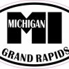 Oval Grand Rapids MI Vinyl Sticker