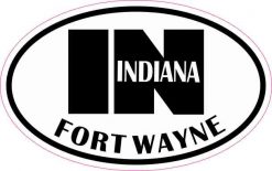 Oval IN Fort Wayne Indiana Sticker