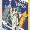 New York Stamp Vinyl Sticker