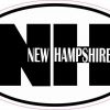 Oval NH New Hampshire Vinyl Sticker