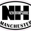 Oval Manchester NH Vinyl Sticker