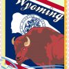 Wyoming Stamp Vinyl Sticker