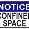 Notice Confined Space Magnet