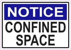 Notice Confined Space Magnet