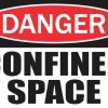 Danger Confined Space Sticker